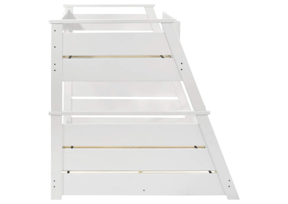 460593WHT Holden Wood Veneer Twin Over Full Bunk Bed White
