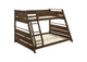 460593 Holden Wood Veneer Twin Over Full Bunk Bed Walnut