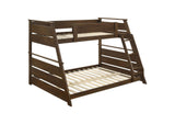 460593 Holden Wood Veneer Twin Over Full Bunk Bed Walnut