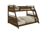 460593 Holden Wood Veneer Twin Over Full Bunk Bed Walnut