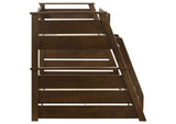 460593 Holden Wood Veneer Twin Over Full Bunk Bed Walnut