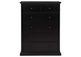 460595BLK Sumerlin 6-drawer Bedroom Chest of Drawers Black