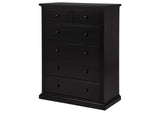 460595BLK Sumerlin 6-drawer Bedroom Chest of Drawers Black