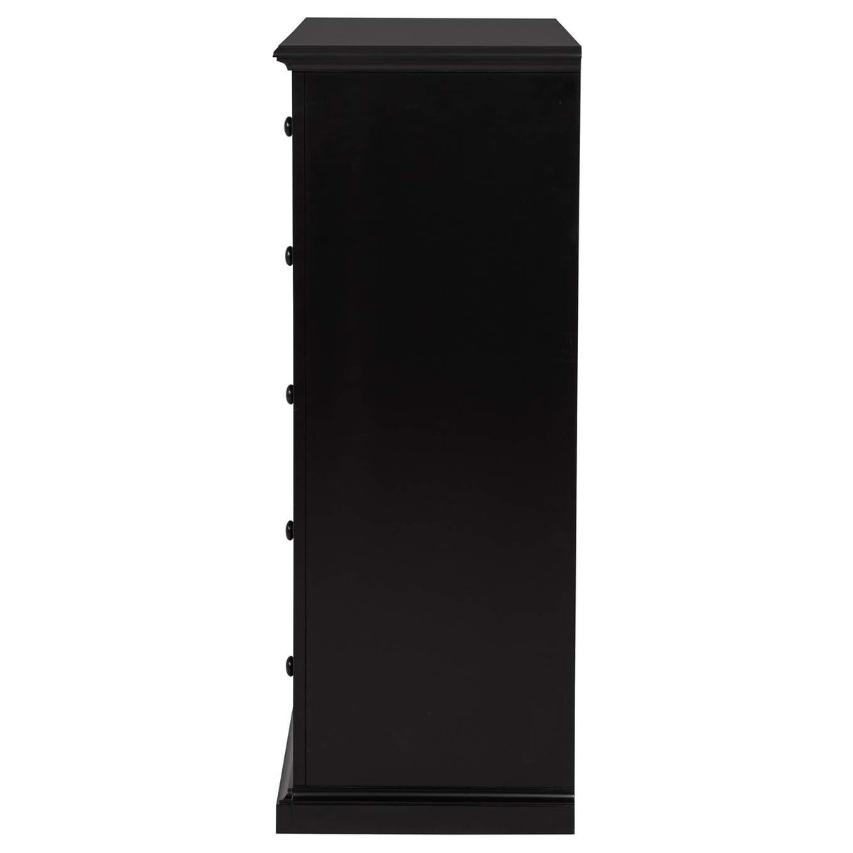 460595BLK Sumerlin 6-drawer Bedroom Chest of Drawers Black