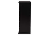 460595BLK Sumerlin 6-drawer Bedroom Chest of Drawers Black