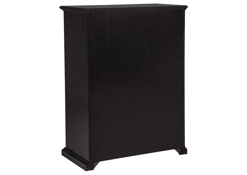 460595BLK Sumerlin 6-drawer Bedroom Chest of Drawers Black