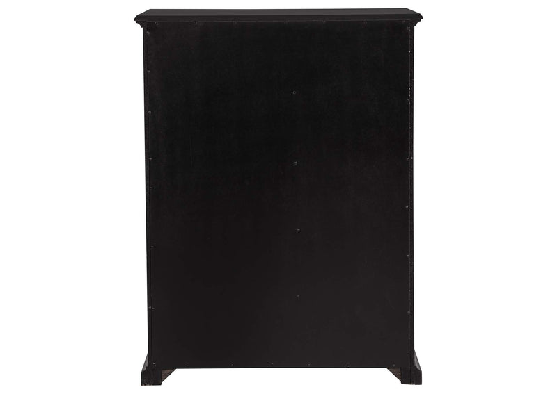 460595BLK Sumerlin 6-drawer Bedroom Chest of Drawers Black