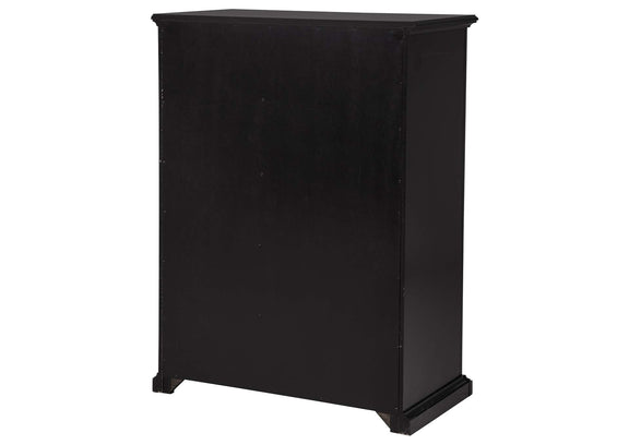 460595BLK Sumerlin 6-drawer Bedroom Chest of Drawers Black