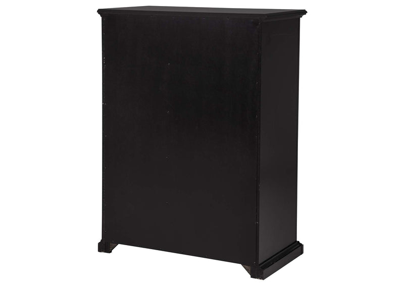 460595BLK Sumerlin 6-drawer Bedroom Chest of Drawers Black