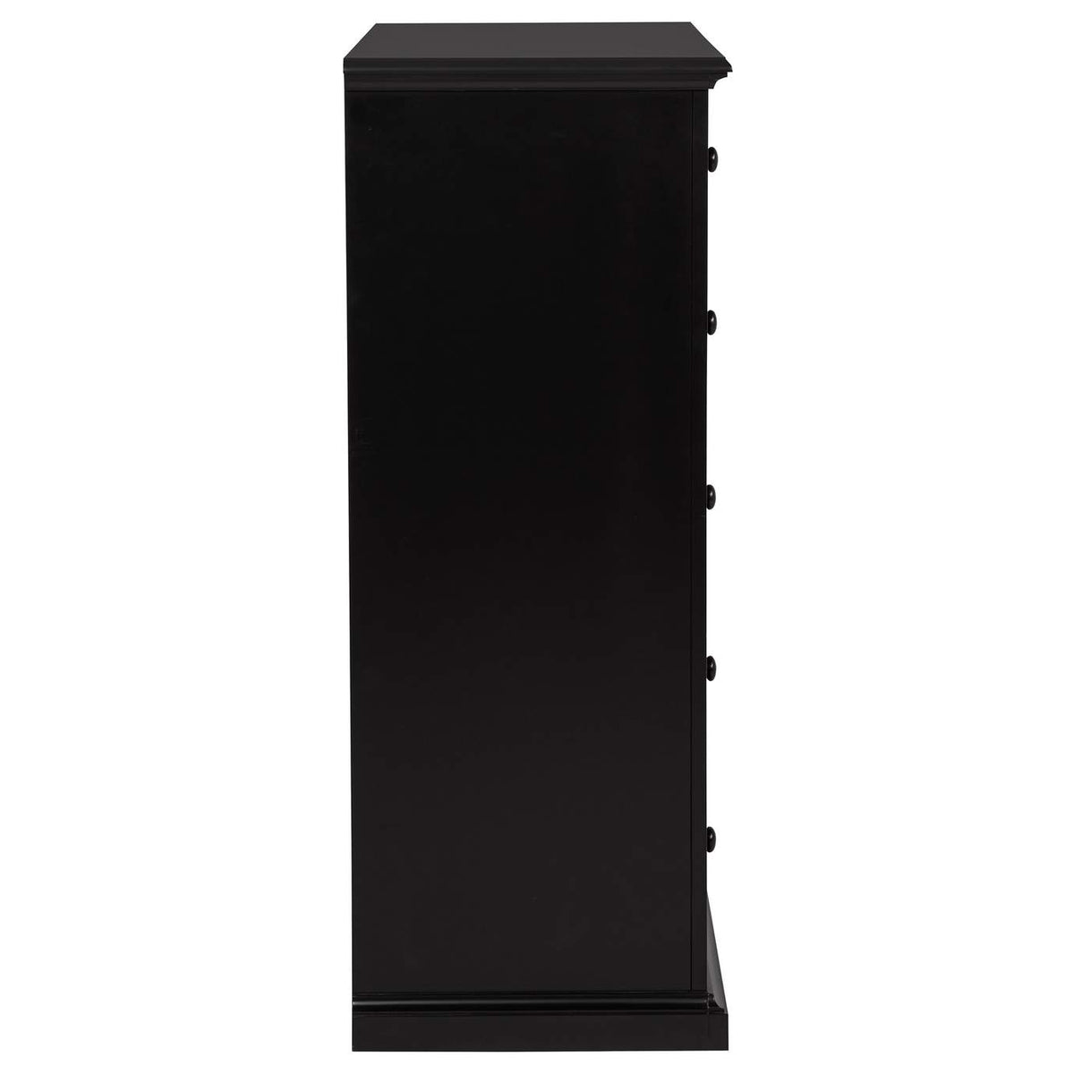 460595BLK Sumerlin 6-drawer Bedroom Chest of Drawers Black