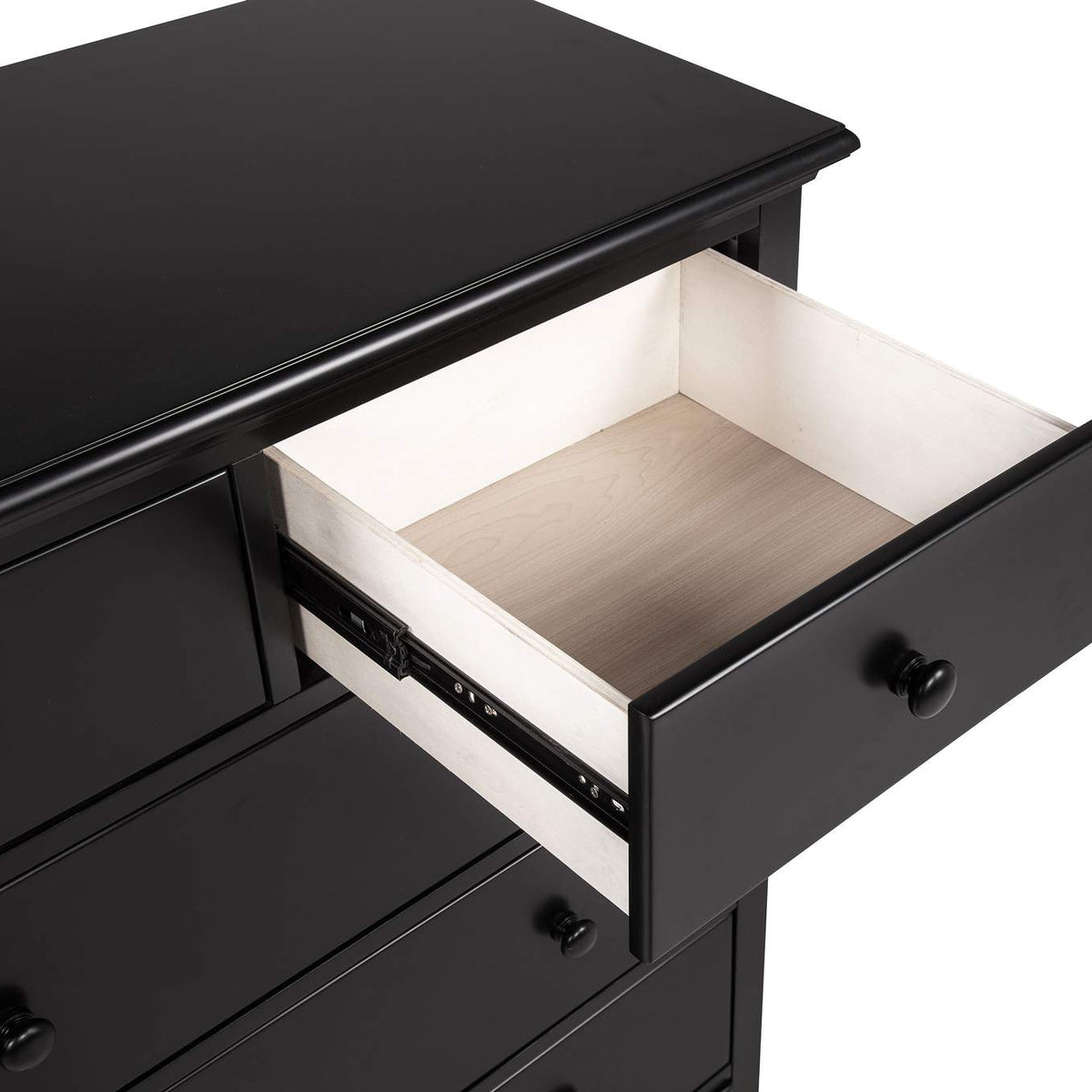 460595BLK Sumerlin 6-drawer Bedroom Chest of Drawers Black