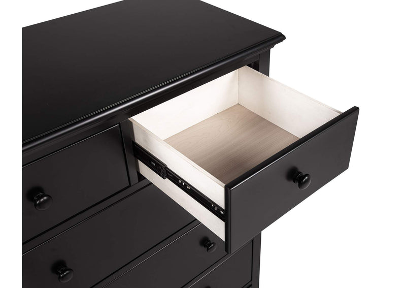 460595BLK Sumerlin 6-drawer Bedroom Chest of Drawers Black