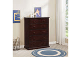 460595CAP Sumerlin 6-drawer Bedroom Chest of Drawers Cappuccino
