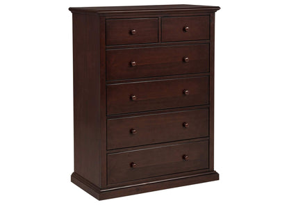 460595CAP Sumerlin 6-drawer Bedroom Chest of Drawers Cappuccino
