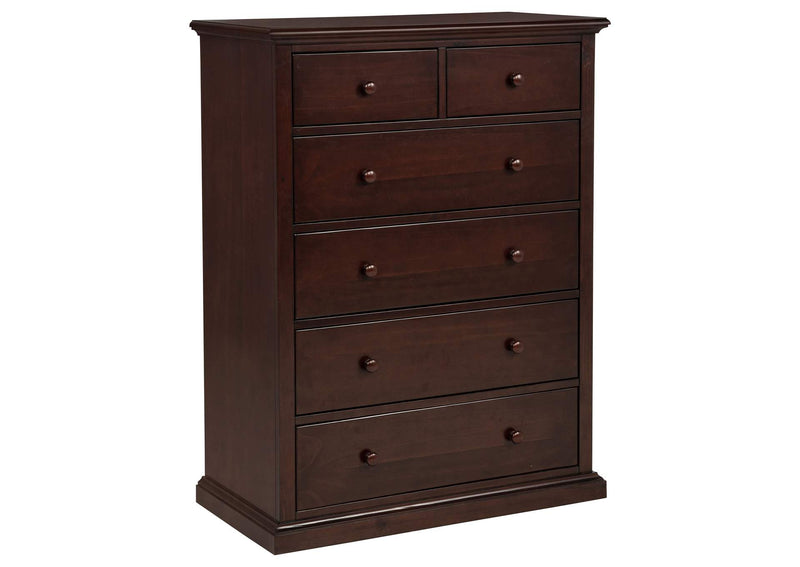 460595CAP Sumerlin 6-drawer Bedroom Chest of Drawers Cappuccino