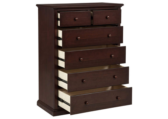 460595CAP Sumerlin 6-drawer Bedroom Chest of Drawers Cappuccino