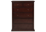 460595CAP Sumerlin 6-drawer Bedroom Chest of Drawers Cappuccino