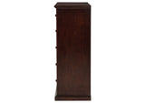 460595CAP Sumerlin 6-drawer Bedroom Chest of Drawers Cappuccino