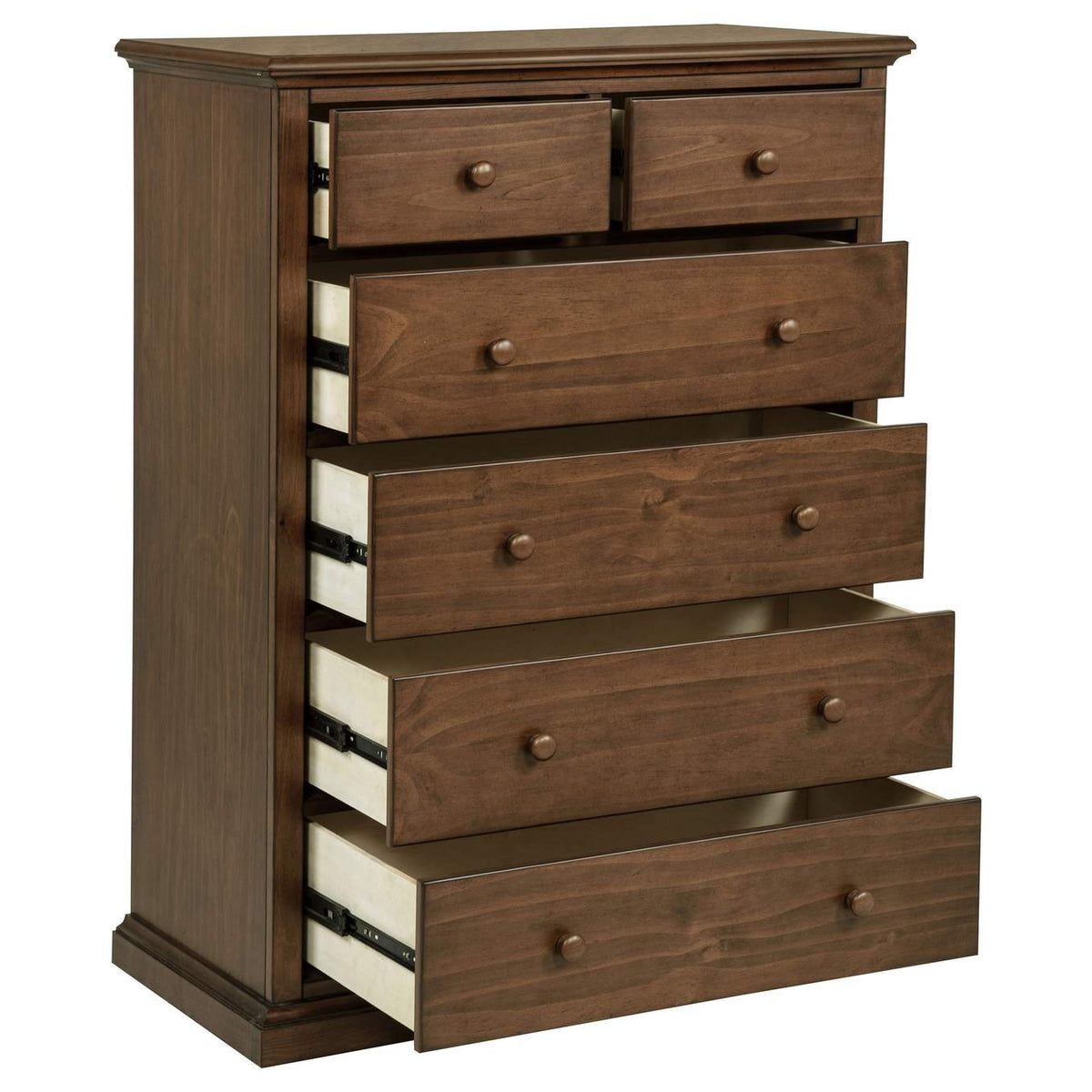 460595WAL Sumerlin 6-drawer Bedroom Chest of Drawers Medium Brown