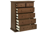 460595WAL Sumerlin 6-drawer Bedroom Chest of Drawers Medium Brown