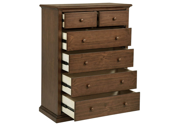460595WAL Sumerlin 6-drawer Bedroom Chest of Drawers Medium Brown