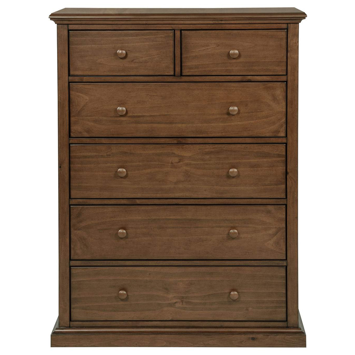 460595WAL Sumerlin 6-drawer Bedroom Chest of Drawers Medium Brown