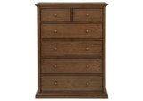 460595WAL Sumerlin 6-drawer Bedroom Chest of Drawers Medium Brown