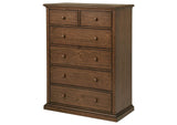 460595WAL Sumerlin 6-drawer Bedroom Chest of Drawers Medium Brown