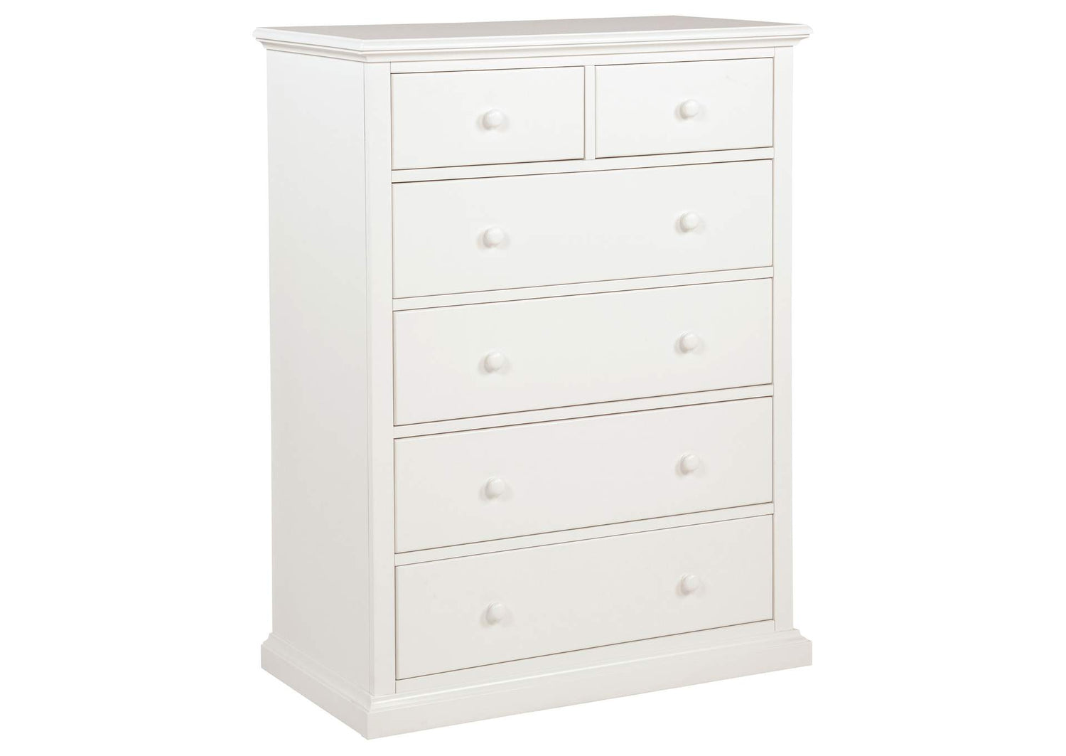 460595WHT Sumerlin 6-drawer Bedroom Chest of Drawers White