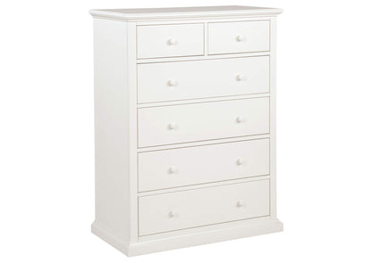 460595WHT Sumerlin 6-drawer Bedroom Chest of Drawers White
