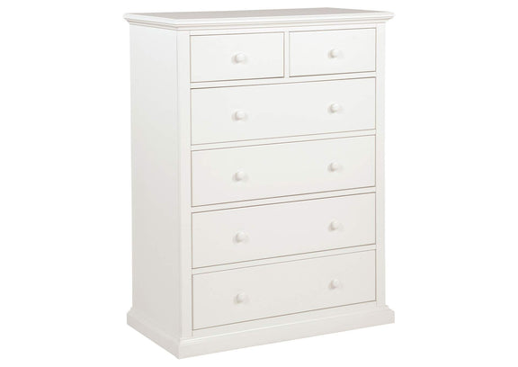 460595WHT Sumerlin 6-drawer Bedroom Chest of Drawers White
