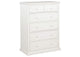 460595WHT Sumerlin 6-drawer Bedroom Chest of Drawers White