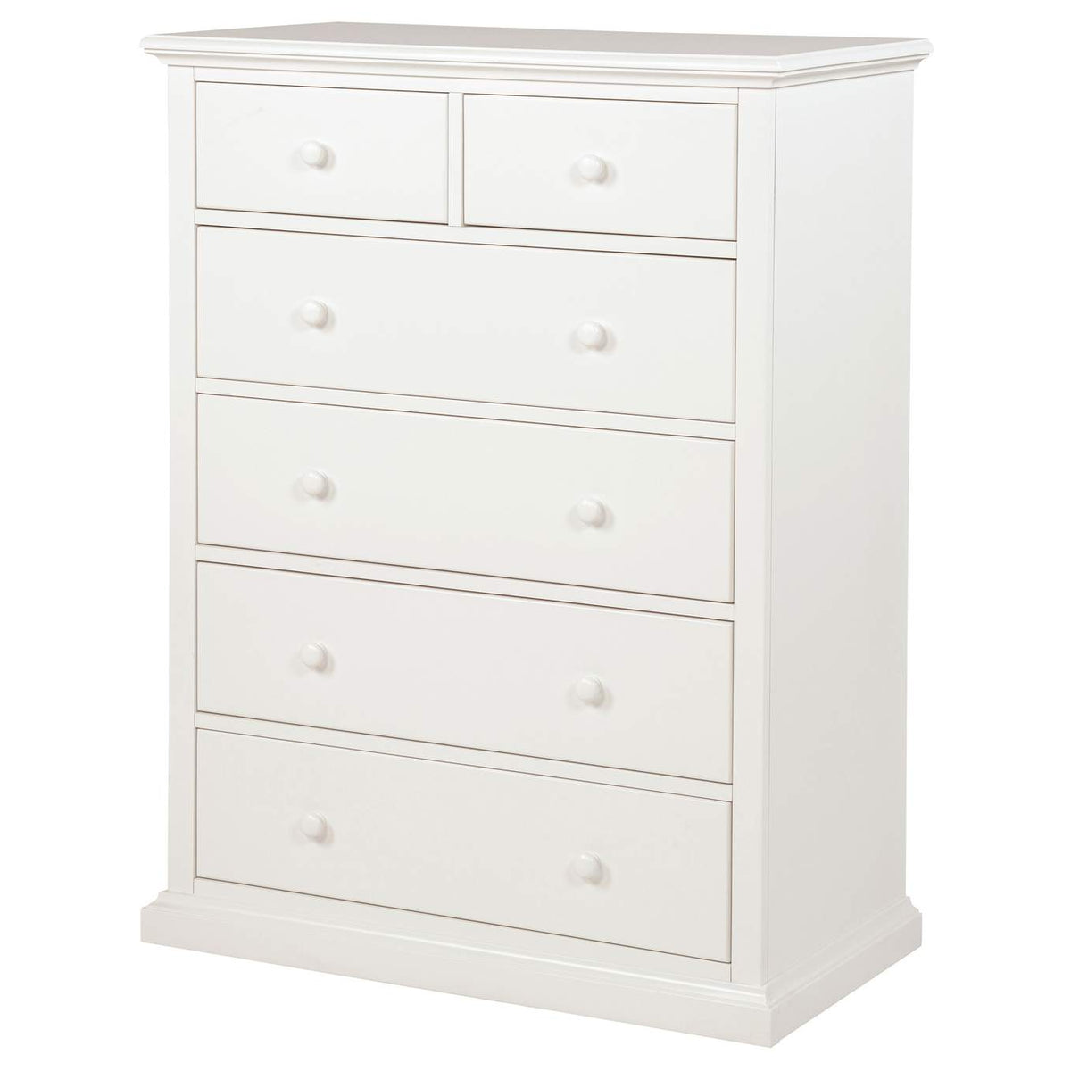 460595WHT Sumerlin 6-drawer Bedroom Chest of Drawers White