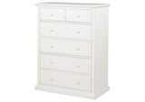 460595WHT Sumerlin 6-drawer Bedroom Chest of Drawers White