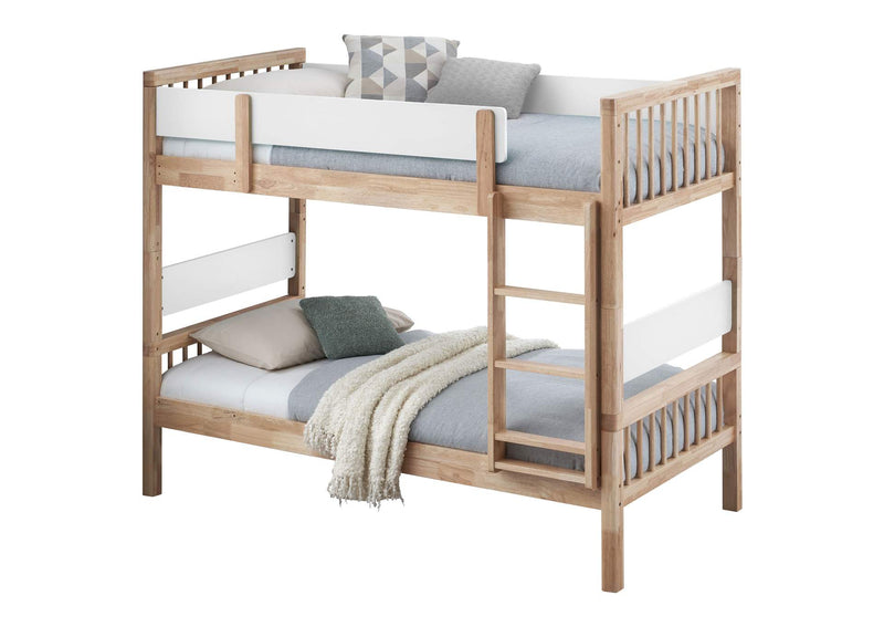 461171 Dakota Wood Twin Over Twin Bunk Bed Natural