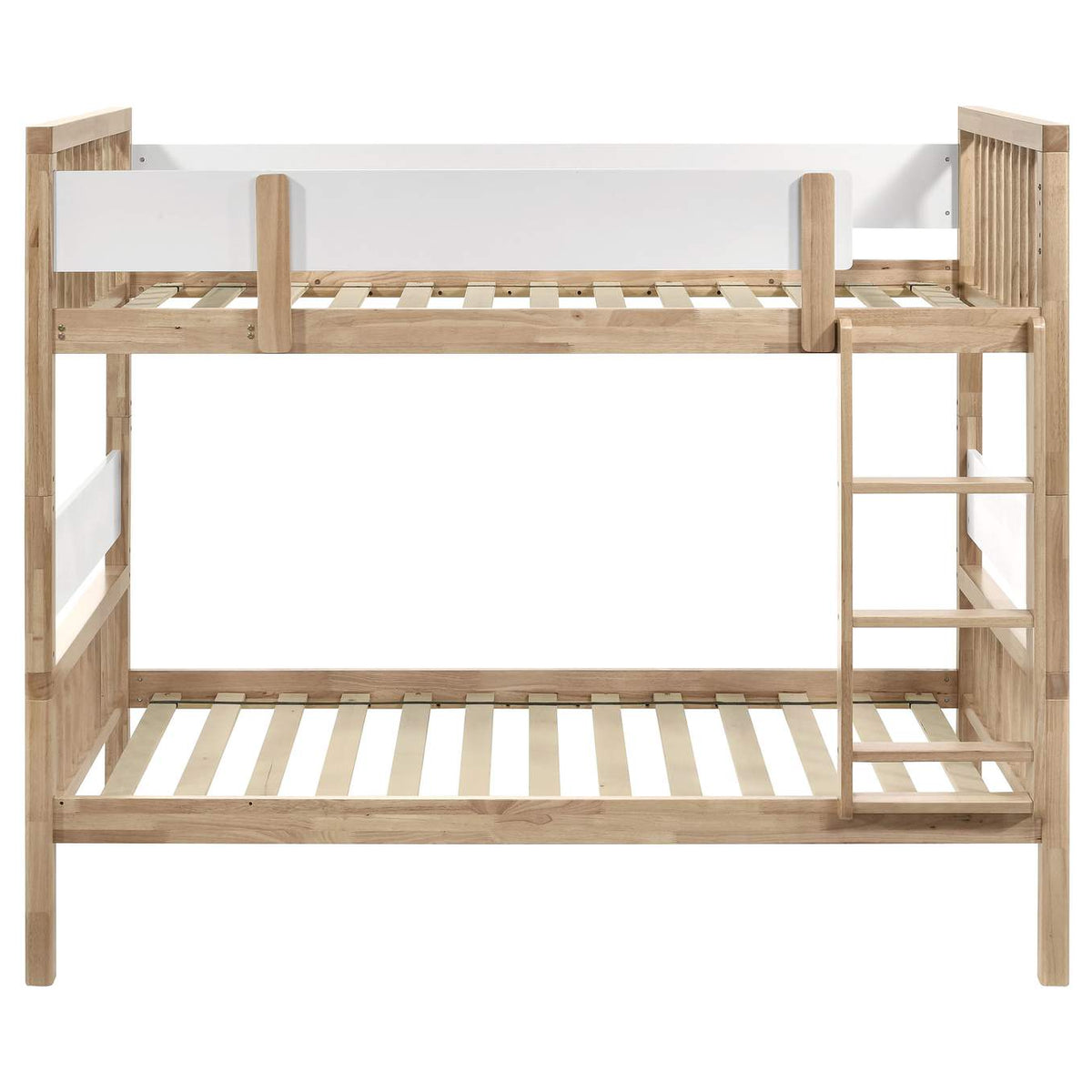 461171 Dakota Wood Twin Over Twin Bunk Bed Natural