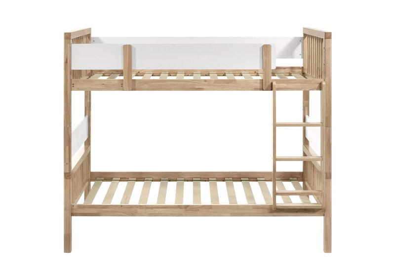 461171 Dakota Wood Twin Over Twin Bunk Bed Natural