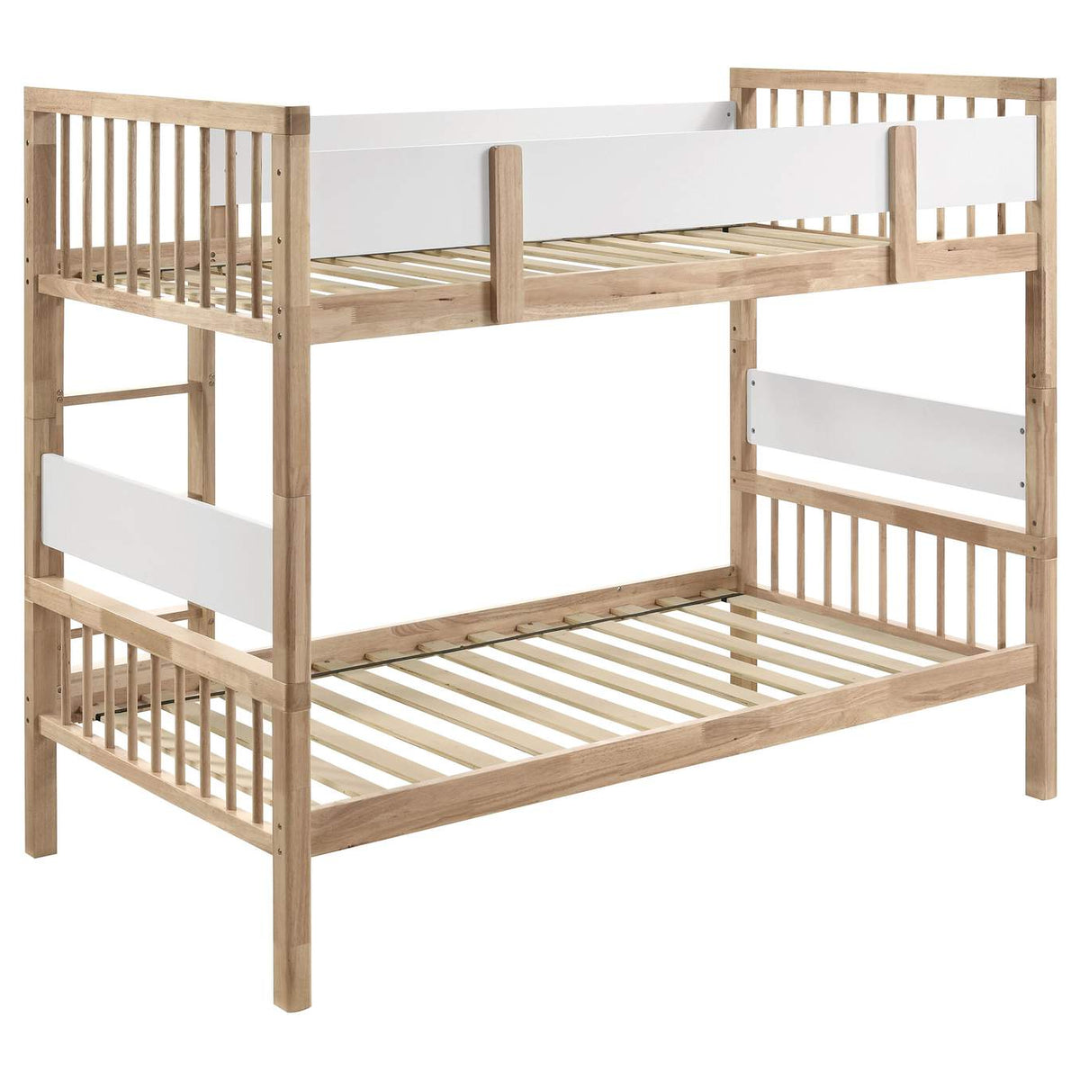461171 Dakota Wood Twin Over Twin Bunk Bed Natural