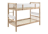 461171 Dakota Wood Twin Over Twin Bunk Bed Natural