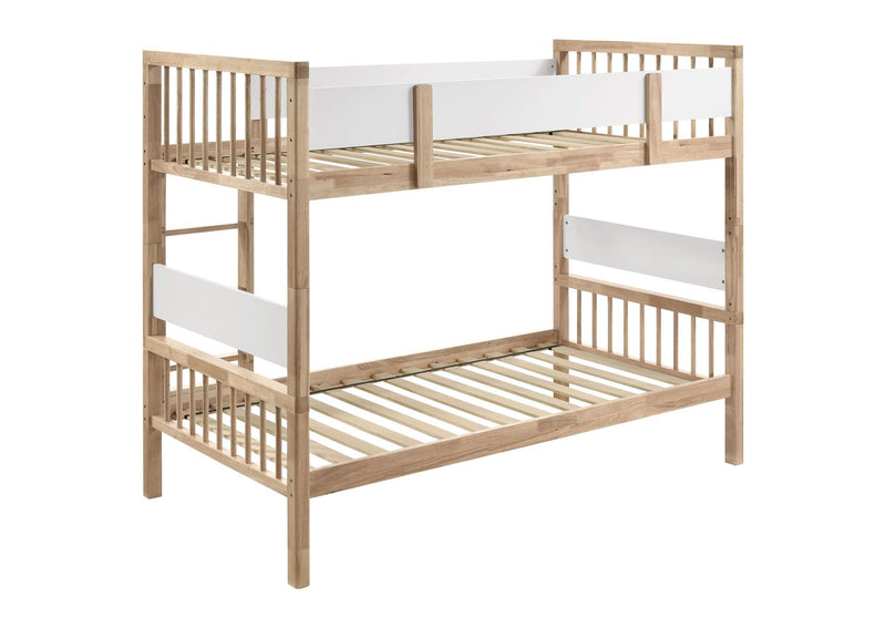 461171 Dakota Wood Twin Over Twin Bunk Bed Natural