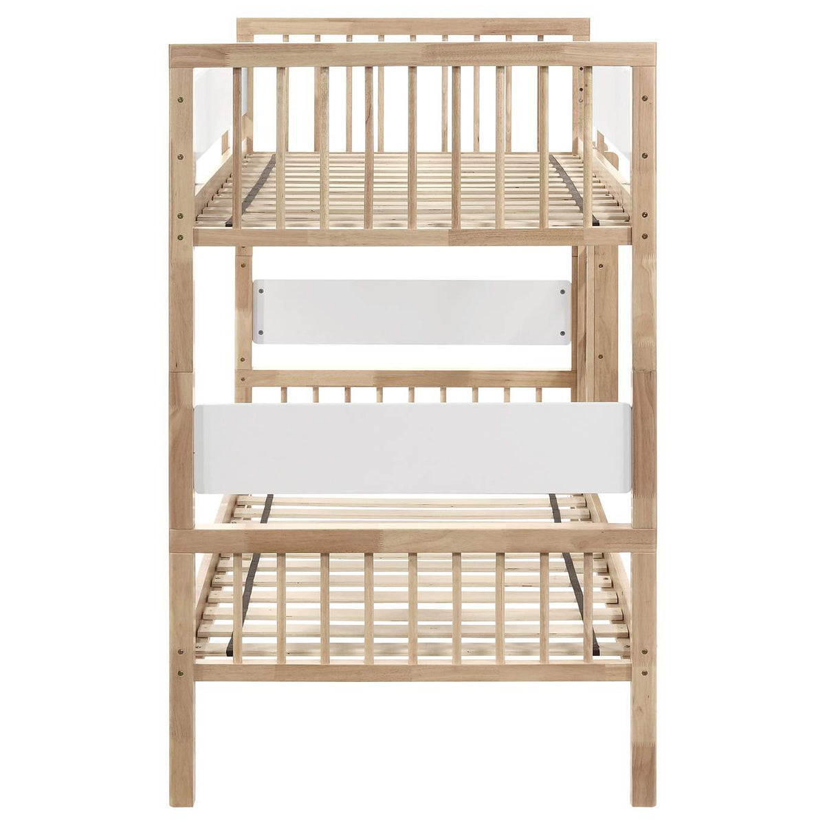 461171 Dakota Wood Twin Over Twin Bunk Bed Natural