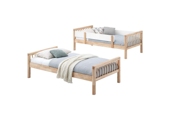 461171 Dakota Wood Twin Over Twin Bunk Bed Natural