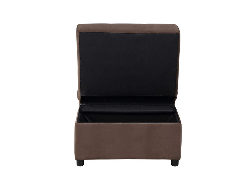 4615-F2 Garrell Lift Top Storage Bench with Pull-out Bed