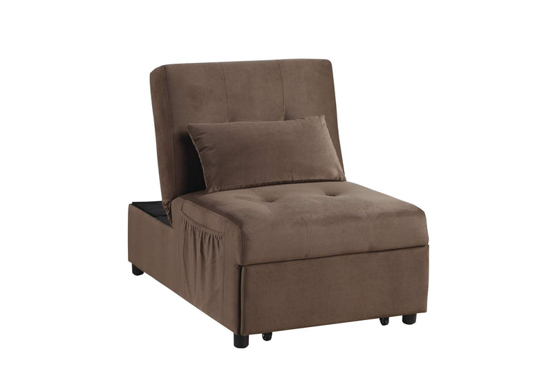 4615-F2 Garrell Lift Top Storage Bench with Pull-out Bed