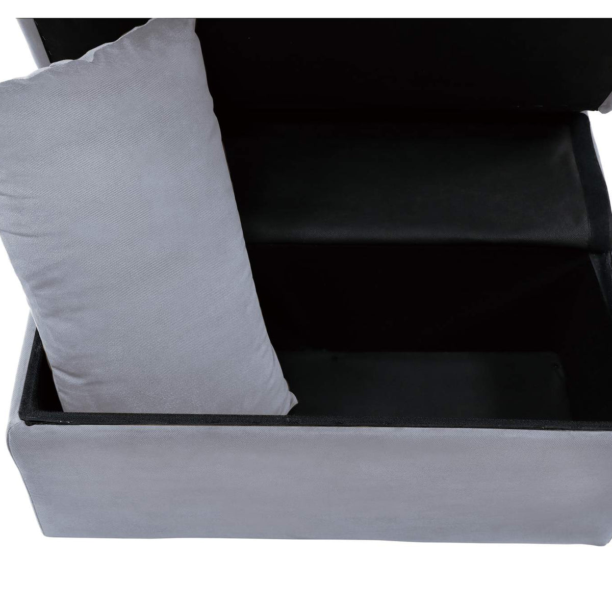 4615-F3 Garrell Lift Top Storage Bench with Pull-out Bed