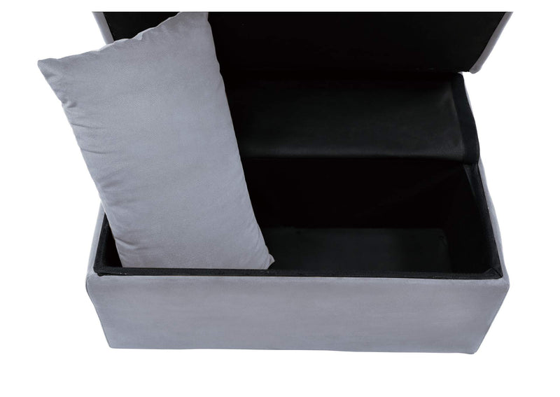 4615-F3 Garrell Lift Top Storage Bench with Pull-out Bed