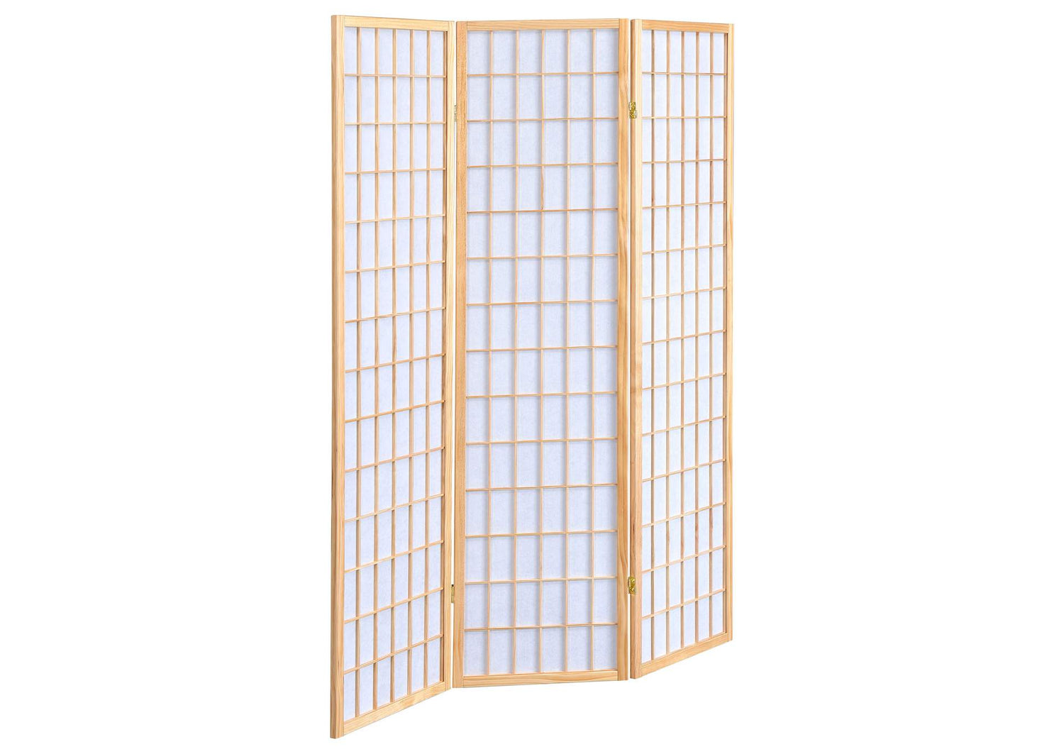 Carrie 3-Panel Room Divider Folding Shoji Screen Natural