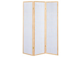 4621 Carrie 3-Panel Room Divider Folding Shoji Screen Natural