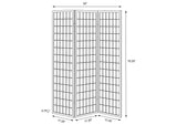 4621 Carrie 3-Panel Room Divider Folding Shoji Screen Natural