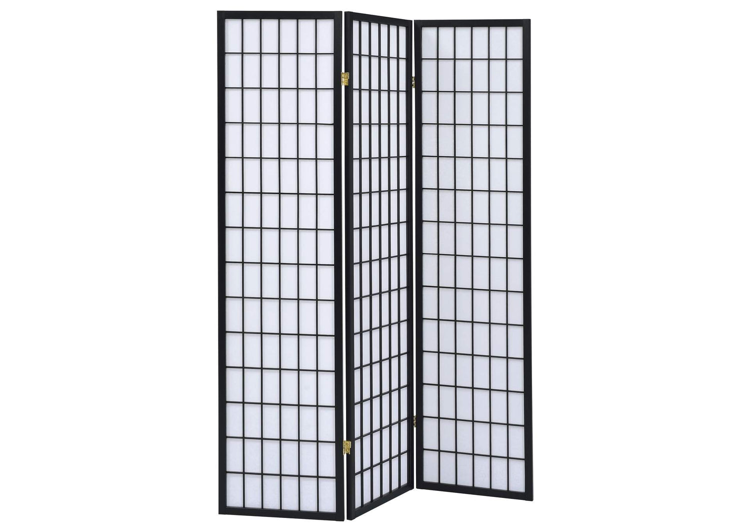 Carrie 3-Panel Room Divider Folding Shoji Screen Black